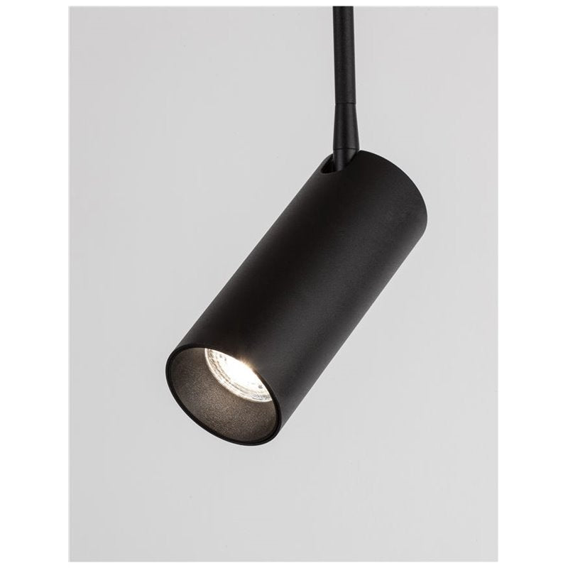 NOVA LUCE Pendelleuchte Hängelampe BRANDO Aluminium Schwarz LED GU10 LED Einbau - 5212017410528