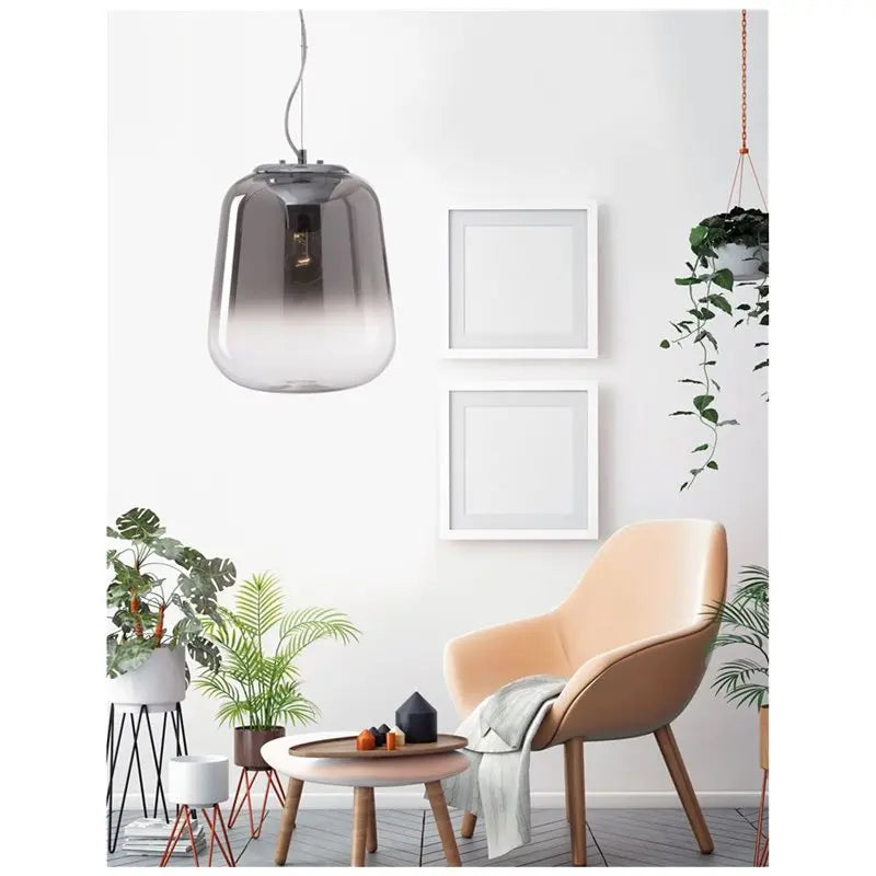 B-Ware Nova Luce Pendelleuchte Hängelampe Oliverio Chrom Aluminium Glas 45 Cm E27 Led - 5212017407283