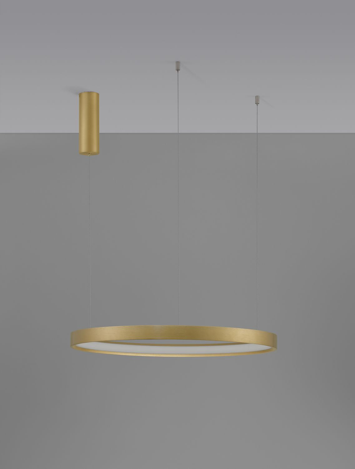 Nova Luce Pendelleuchte Hängeleuchte PERRINE LED Gold Warmweiß dimmbar 150x60 cm - 5212017438447