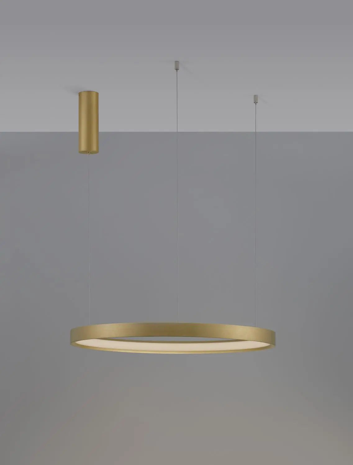 B-Ware Nova Luce Pendelleuchte Hängeleuchte Perrine Led Gold Warmweiß Dimmbar 150x60 Cm - 5212017438447