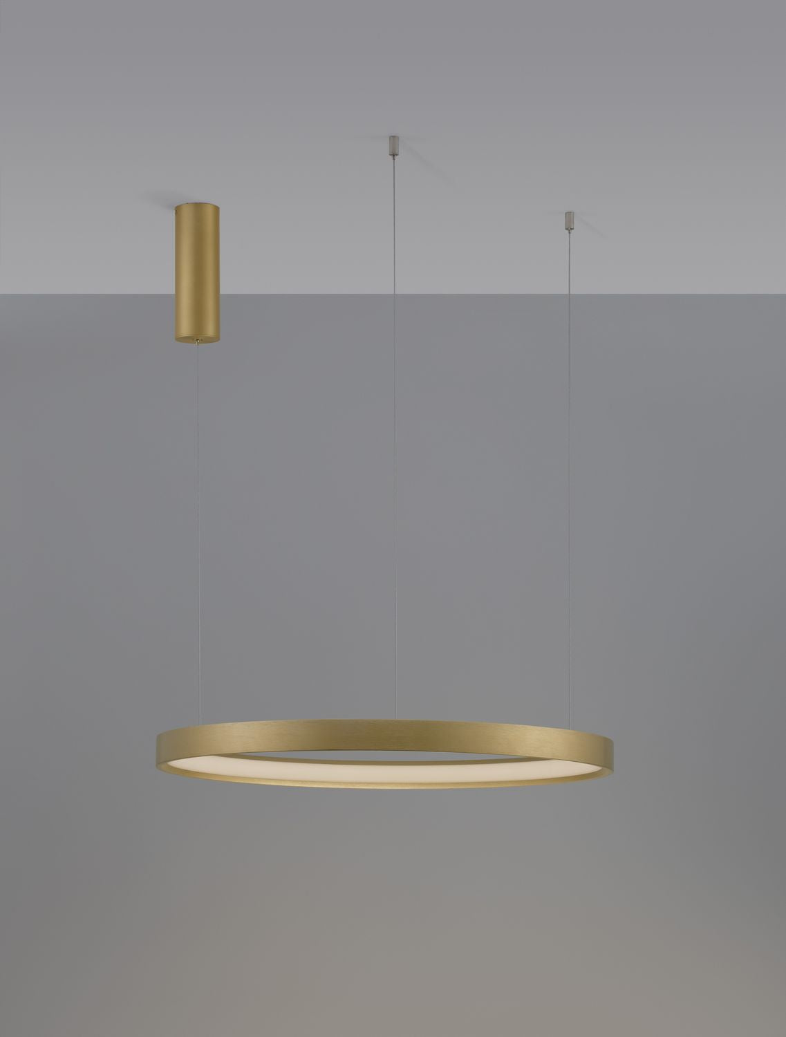 Nova Luce Pendelleuchte Hängeleuchte PERRINE LED Gold Warmweiß dimmbar 150x60 cm - 5212017438447