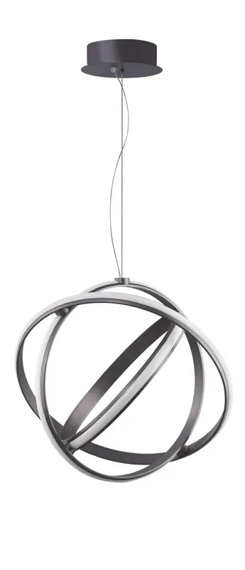 B-Ware Nova Luce Pendelleuchte Hängeleuchte Led Pertone Schwarz Dimmbar Warmweiß ø 50cm - 5212017419699