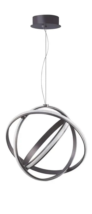 B-Ware Nova Luce Pendelleuchte Hängeleuchte Led Pertone Schwarz Dimmbar Warmweiß ø 50cm