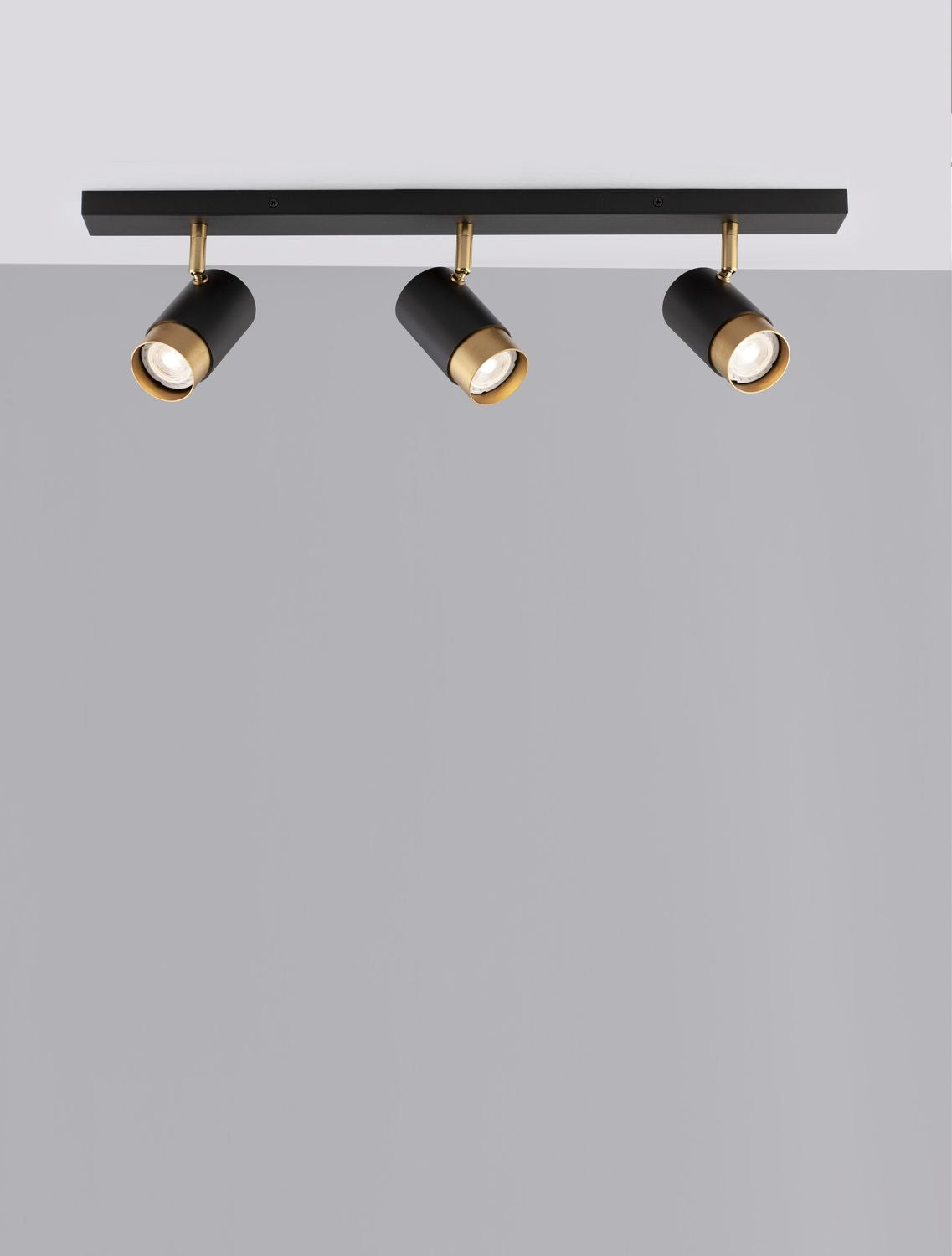 Nova Luce Deckenleuchte Strahler Lampe POGNO GU10 LED 3-fach Schwarz dimmbar - 5212017430854