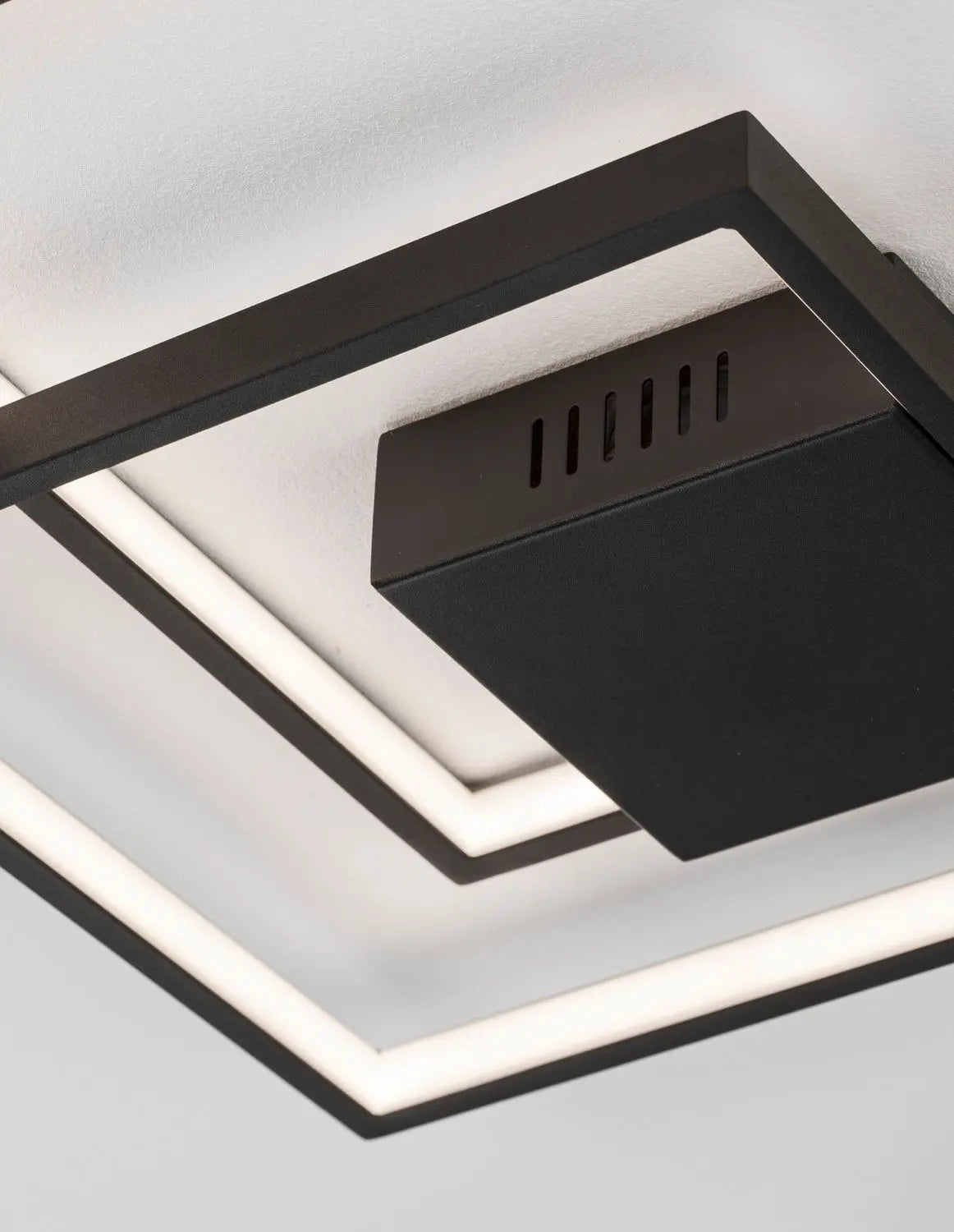 B-Ware Nova Luce Deckenleuchte Deckenlampe Led Porto Schwarz Warmweiß Dimmbar 42,5 Cm - 5212017419736
