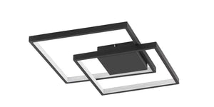 B-Ware Nova Luce Deckenleuchte Deckenlampe Led Porto Schwarz Warmweiß Dimmbar 42,5 Cm