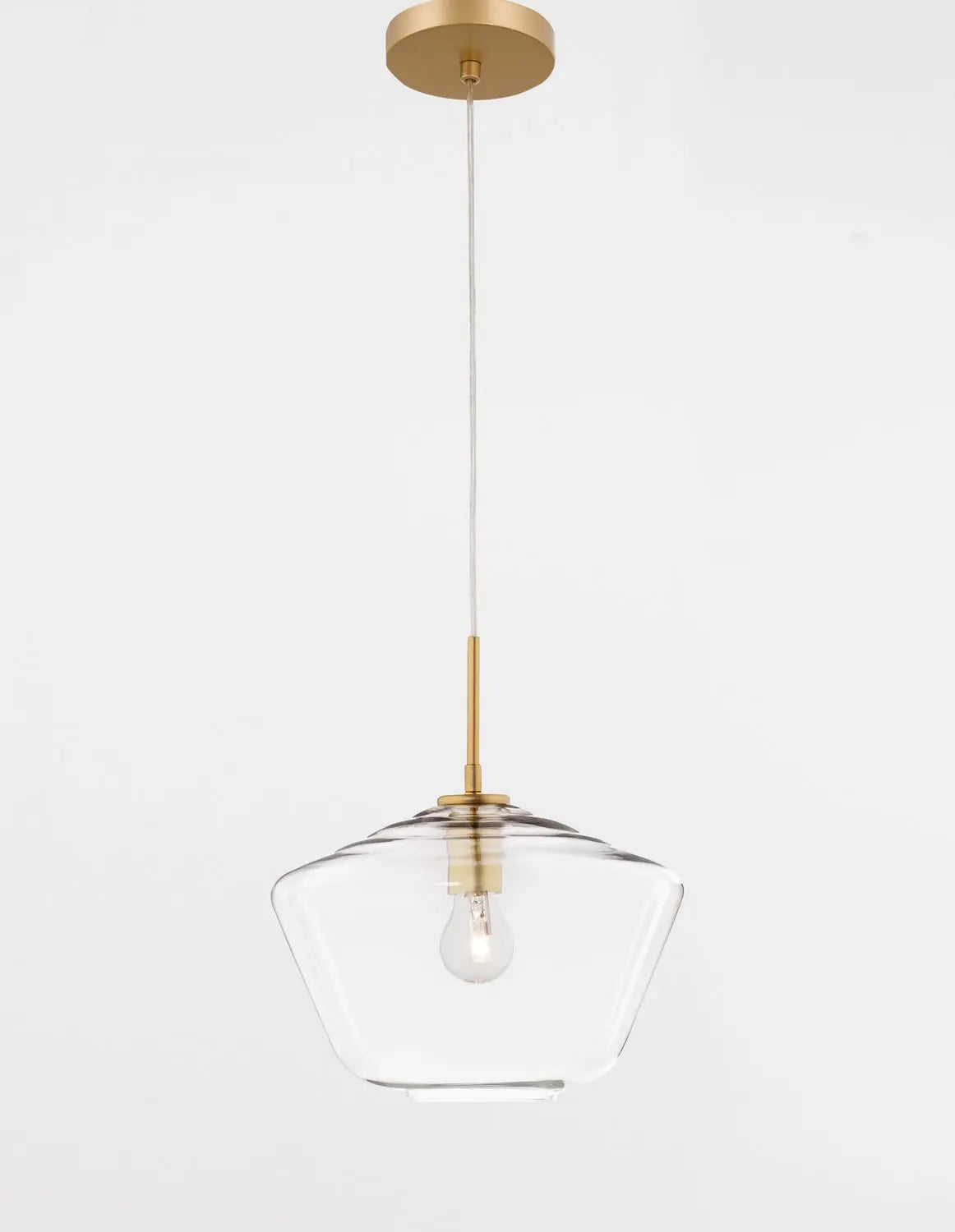 B-Ware Nova Luce Pendelleuchte Hängeleuchte Prisma Gold E27 Led Dimmbar Glas 124x30 Cm - 5212017420893