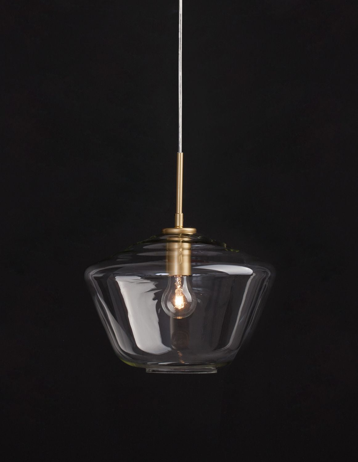 Nova Luce Pendelleuchte Hängeleuchte PRISMA Gold E27 LED dimmbar Glas 124x30 cm - 5212017420893