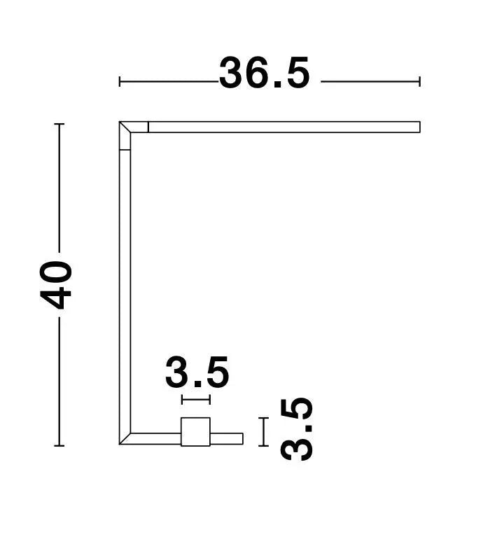 B-Ware Nova Luce Tischleuchte Tischlampe Raccio Led Schwarz Warmweiß 40 Cm 5 W Lampe - 5212017420473