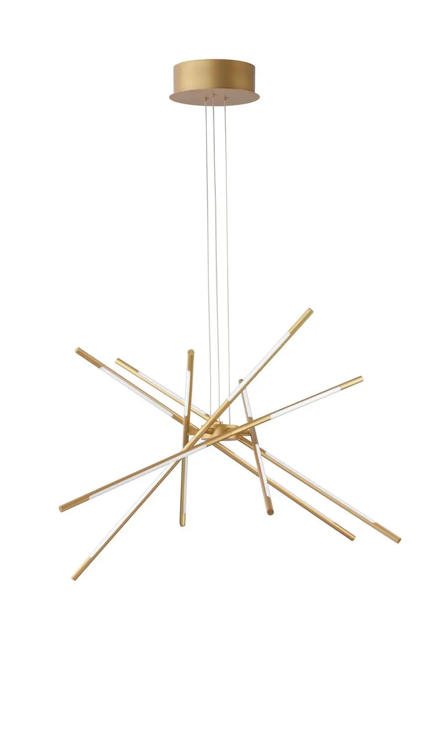 B-Ware Nova Luce Pendel Hängeleuchte Raccio Led Messing Warmweiß Dimmbar Fernbedienung - 5212017420572