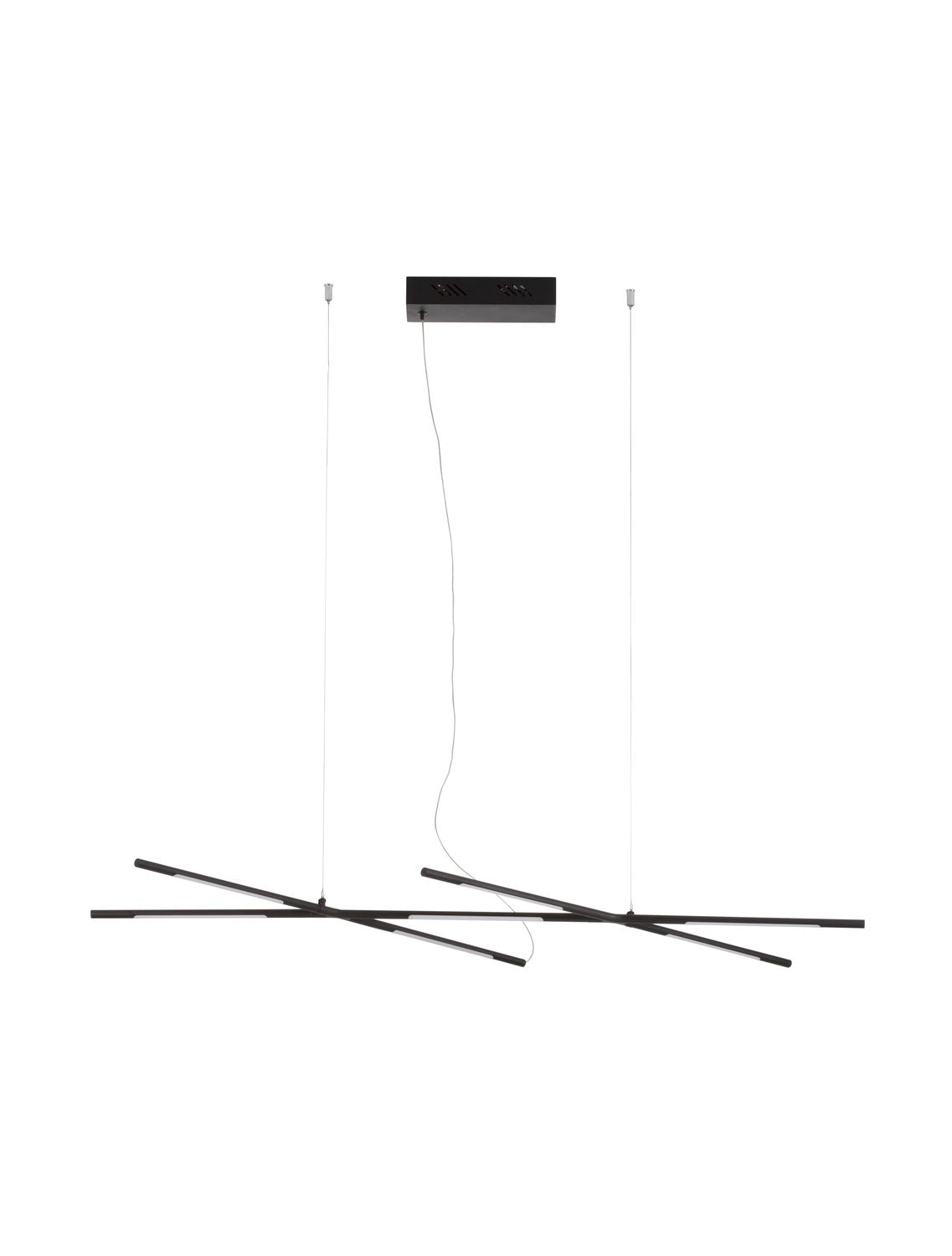Nova Luce Pendelleuchte Hängeleuchte RACCIO LED Schwarz Warmweiß dimmbar 27 W - 5212017433893