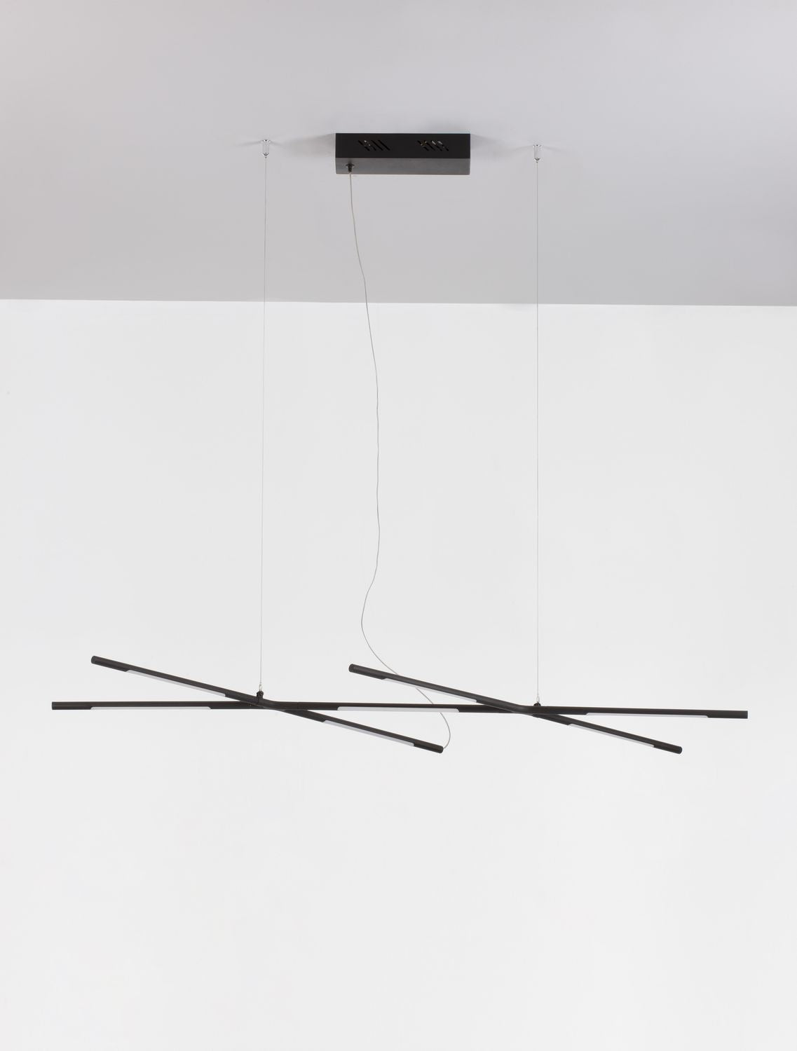 Nova Luce Pendelleuchte Hängeleuchte RACCIO LED Schwarz Warmweiß dimmbar 27 W - 5212017433893