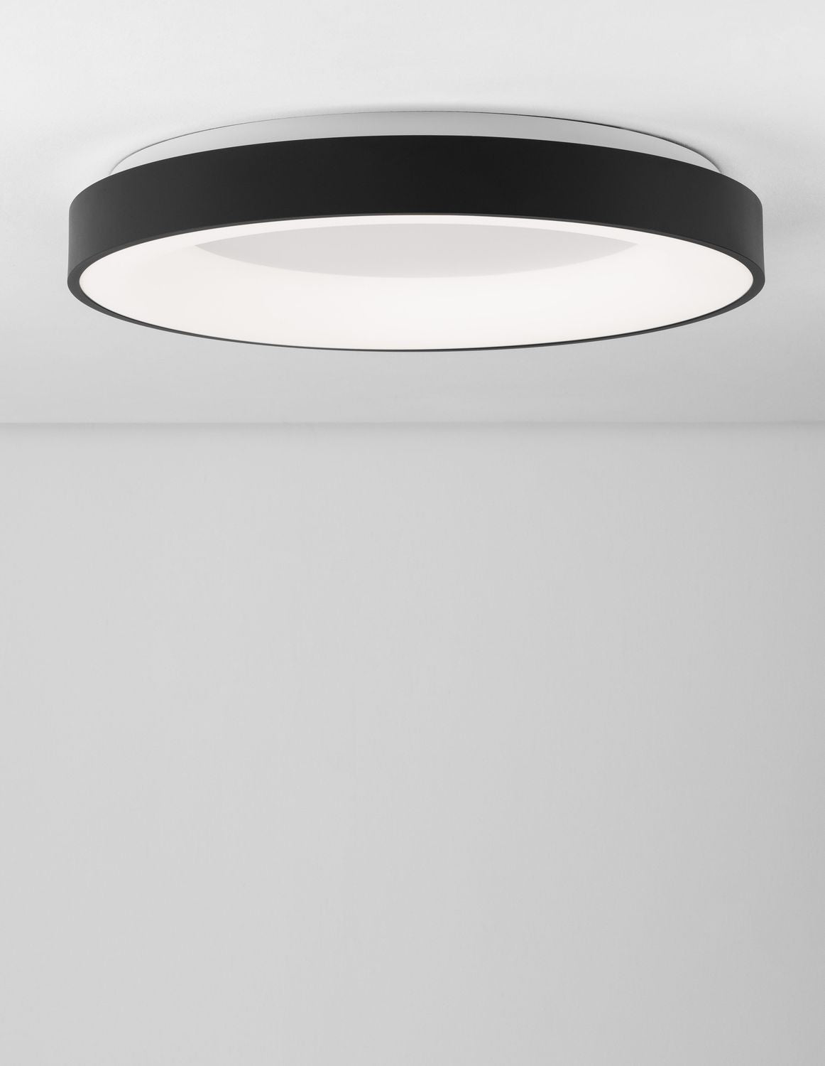 Nova Luce Deckenleuchte Deckenlampe LED RANDO THIN Schwarz Warmweiß dimmbar 60cm - 5212017420107