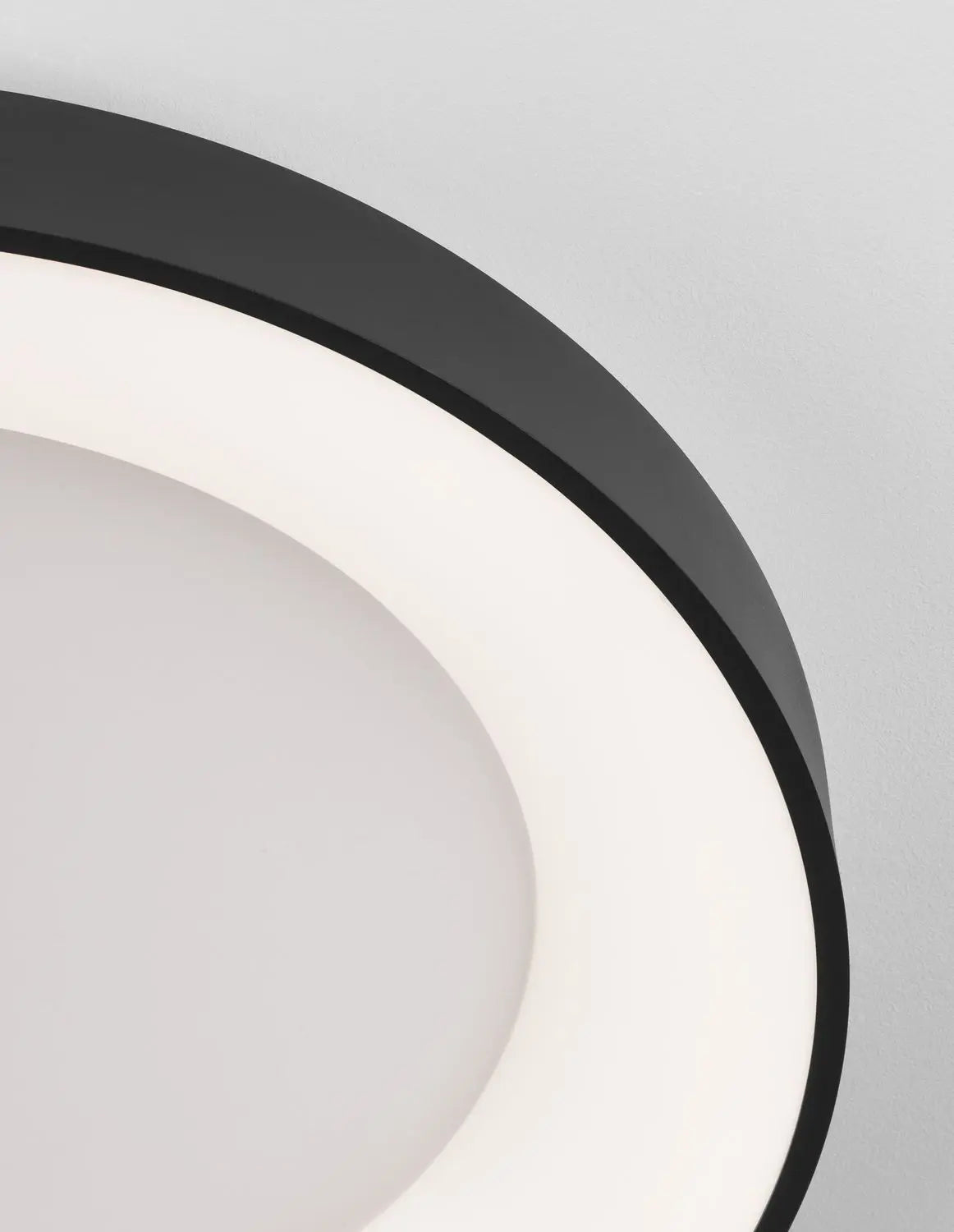 B-Ware Nova Luce Deckenleuchte Deckenlampe Led Rando Thin Schwarz Warmweiß Dimmbar 60cm - 5212017420107