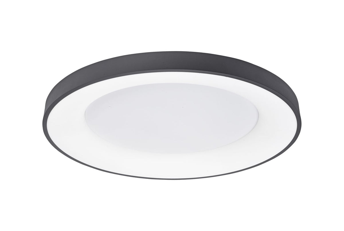Nova Luce Deckenleuchte Deckenlampe LED RANDO THIN Schwarz Warmweiß dimmbar 60cm - 5212017420107
