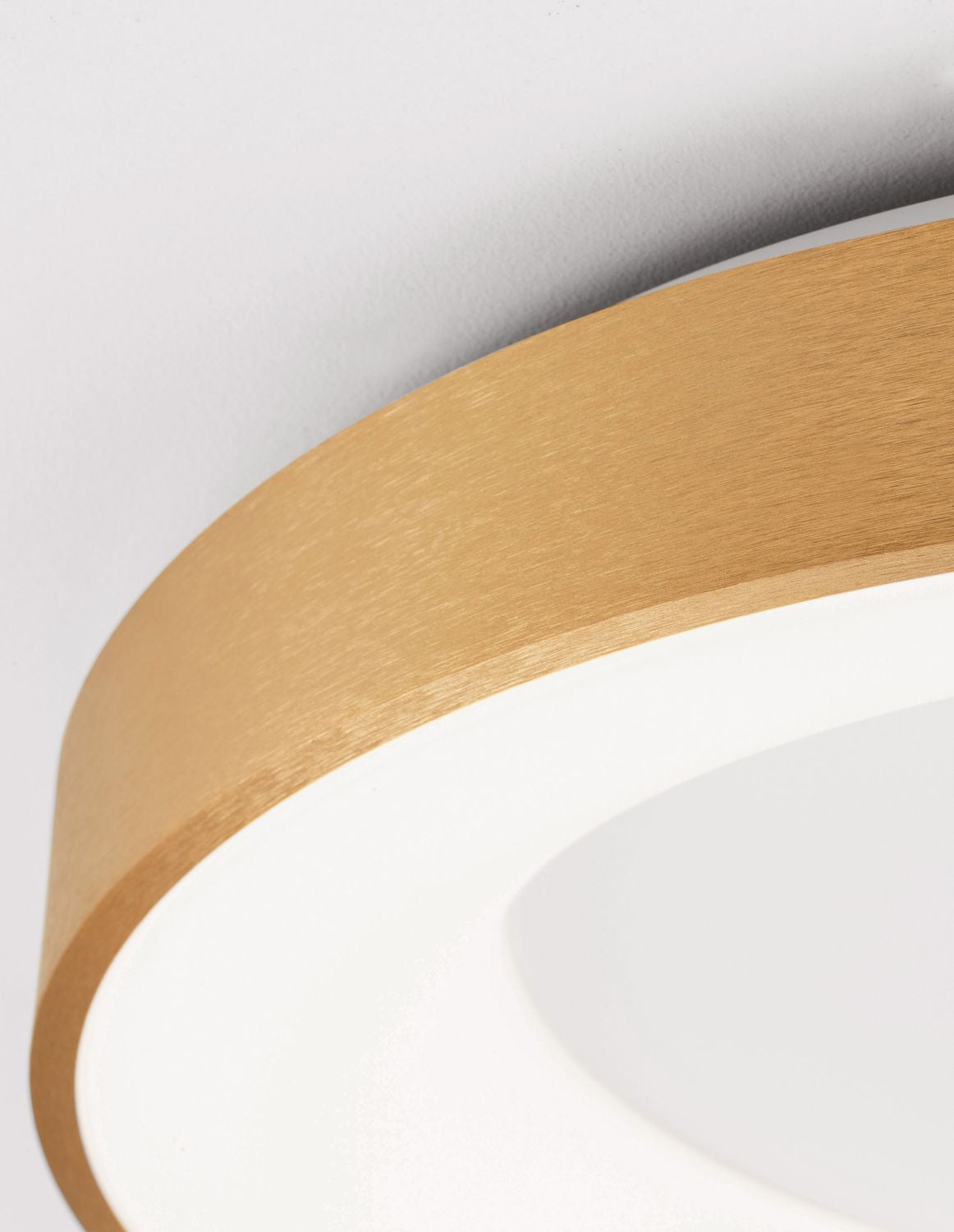 Nova Luce Deckenleuchte Deckenlampe Rando Thin LED Gold Warmweiß dimmbar 60 cm - 5212017420114