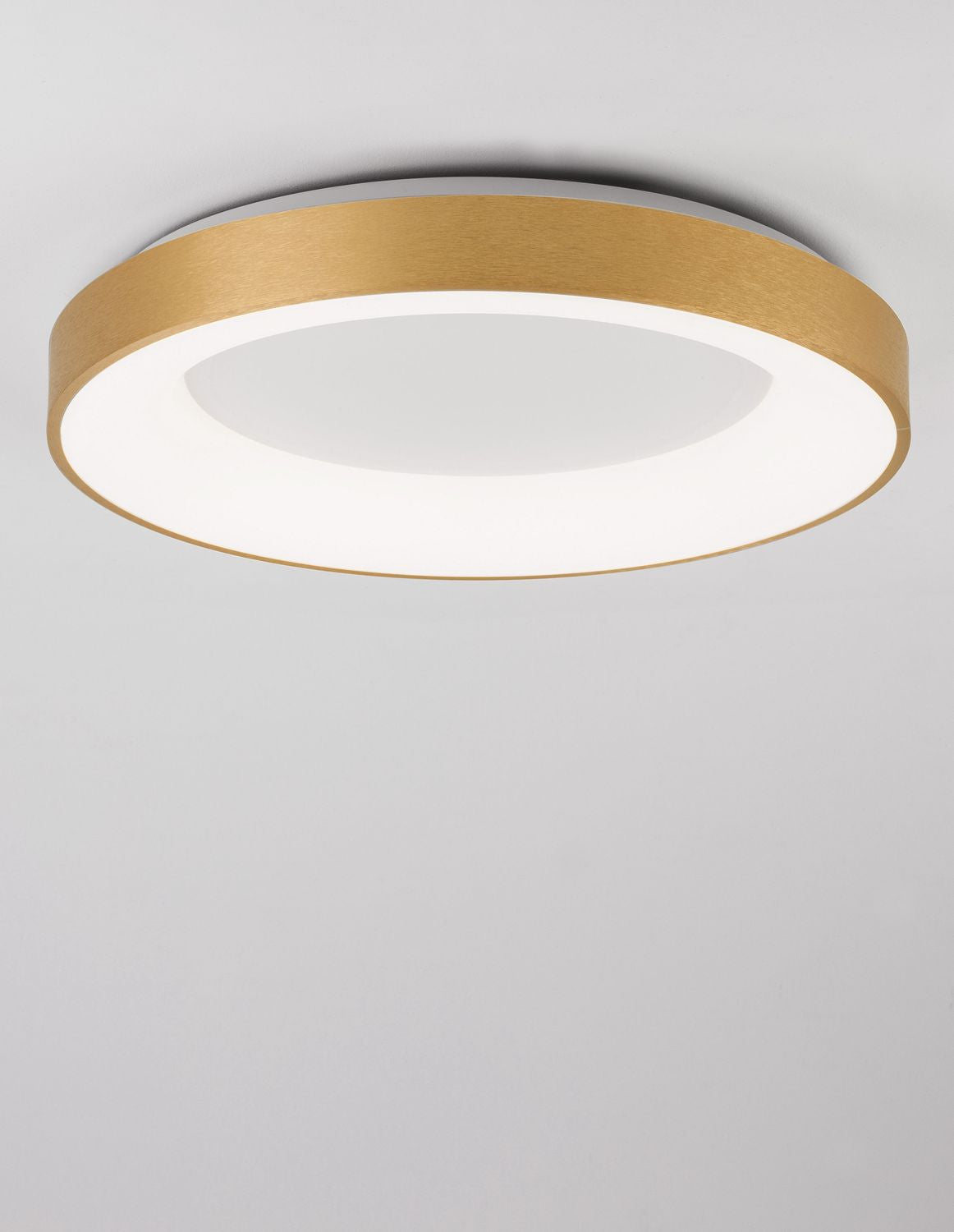 Nova Luce Deckenleuchte Deckenlampe Rando Thin LED Gold Warmweiß dimmbar 60 cm - 5212017420114