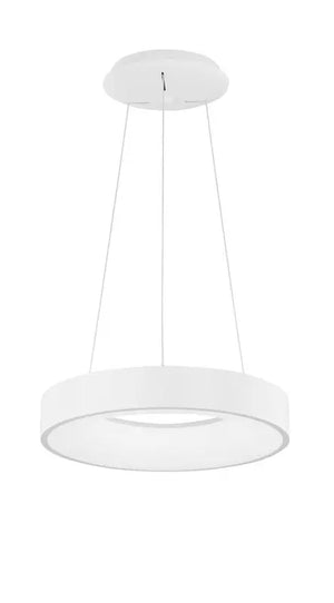 B-Ware Nova Luce Pendelleuchte Hängeleuchte Rando Thin Led Weiß Warmweiß Dimmbar 38 Cm