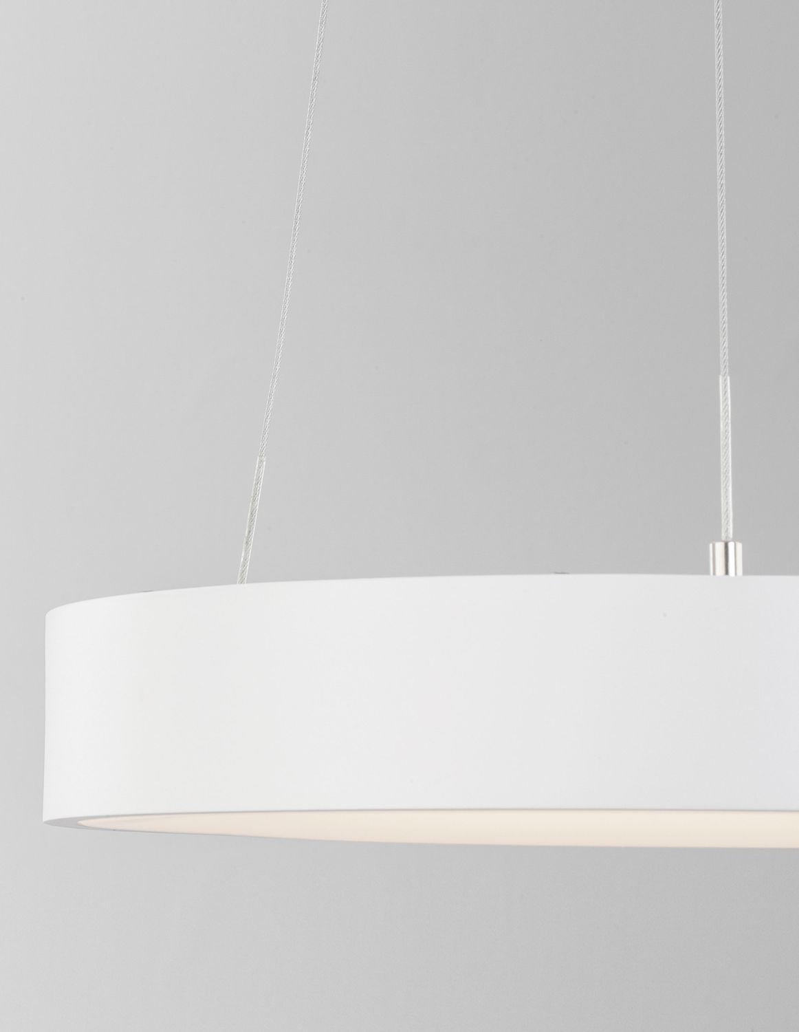 Nova Luce Pendelleuchte Hängeleuchte RANDO THIN LED Weiß Warmweiß dimmbar 38 cm - 5212017420145