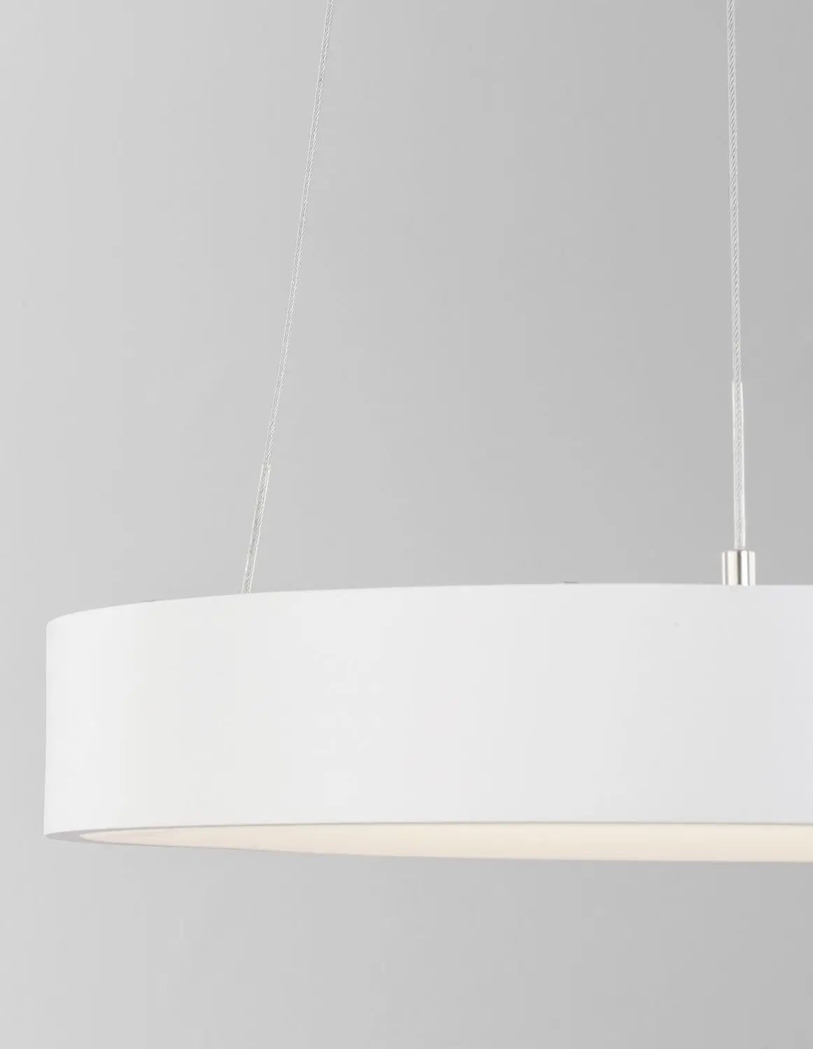 B-Ware Nova Luce Pendelleuchte Hängeleuchte Rando Thin Led Weiß Warmweiß Dimmbar 38 Cm - 5212017420145