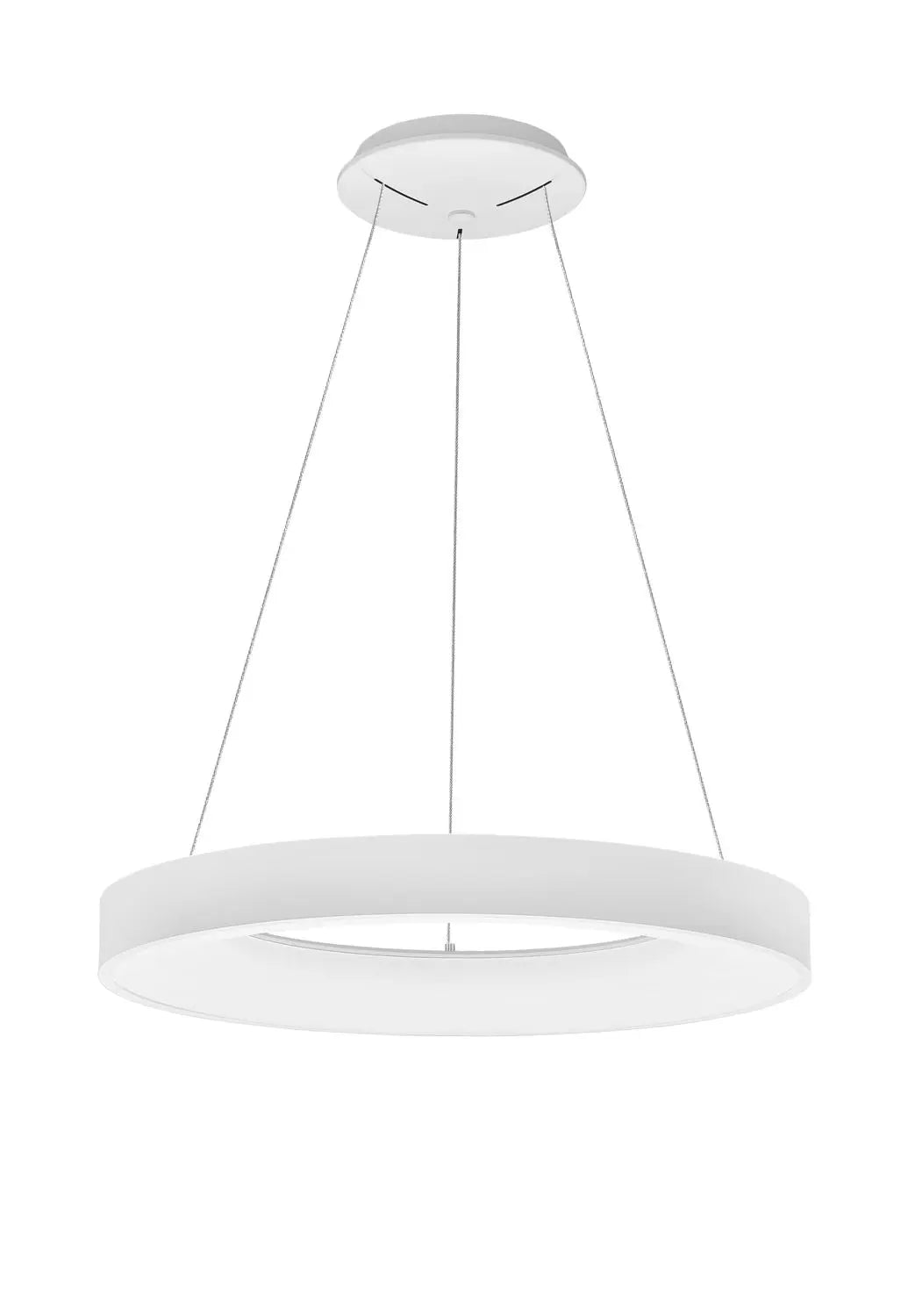 B-Ware Nova Luce Pendelleuchte Hängelampe Led Rando Thin Weiß Dimmbar Neutralweiß 60 Cm - 5212017420190