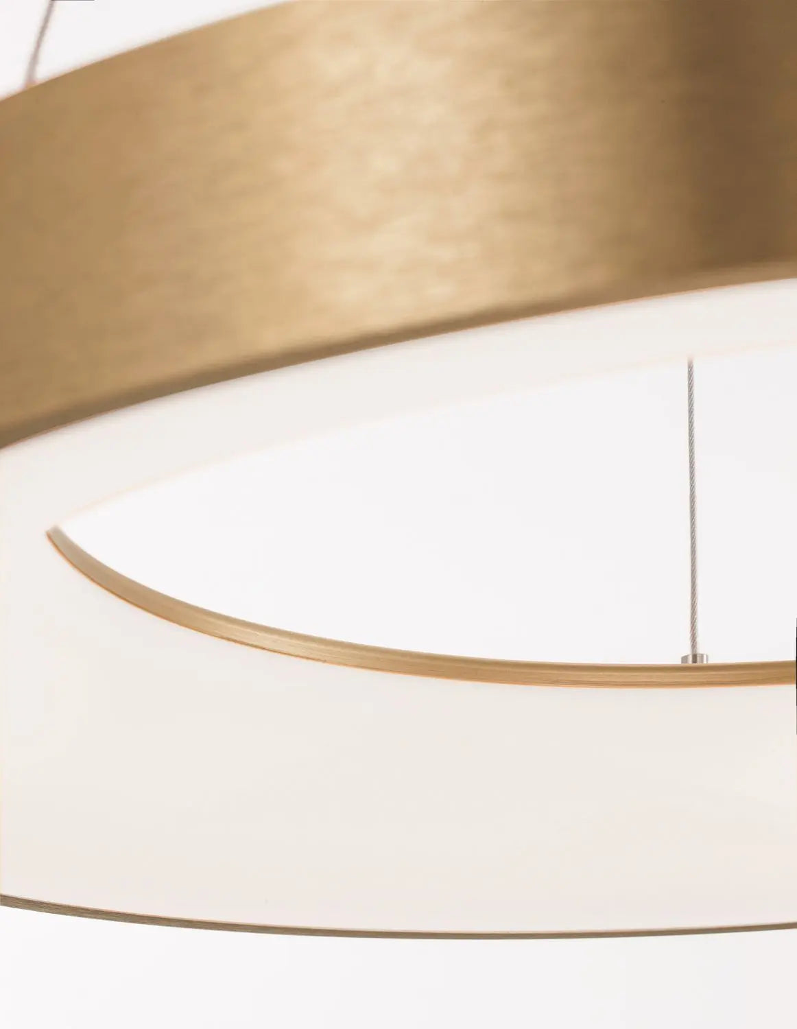 B-Ware Nova Luce Pendelleuchte Hängeleuchte Led Rando Thin Gold Warmweiß Dimmbar 60 Cm - 5212017420237
