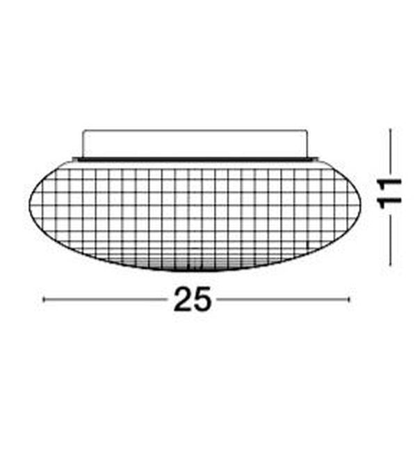 Nova Luce Deckenleuchte Deckenlampe SENS E27 LED Rauchigchrom dimmbar IP44 25 cm - 5212017411877