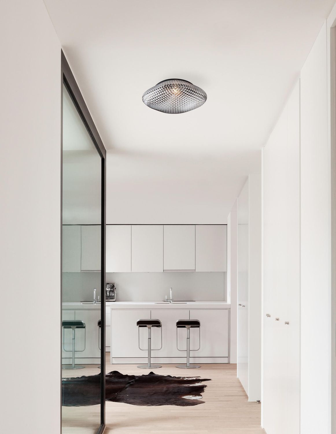 Nova Luce Deckenleuchte Deckenlampe SENS E27 LED Rauchigchrom dimmbar IP44 25 cm - 5212017411877