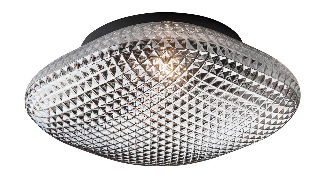Nova Luce Deckenleuchte Deckenlampe SENS E27 LED Rauchigchrom dimmbar IP44 25 cm - 5212017411877