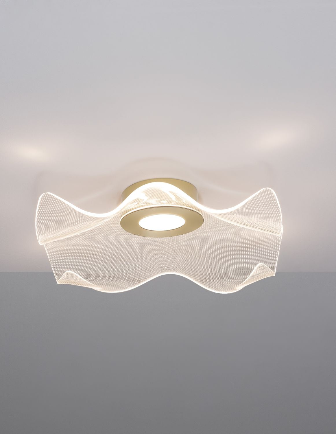 Nova Luce Deckenleuchte Deckenlampe SIDERNO LED Gold Warmweiß 50 cm 31 W Lampe - 5212017425522