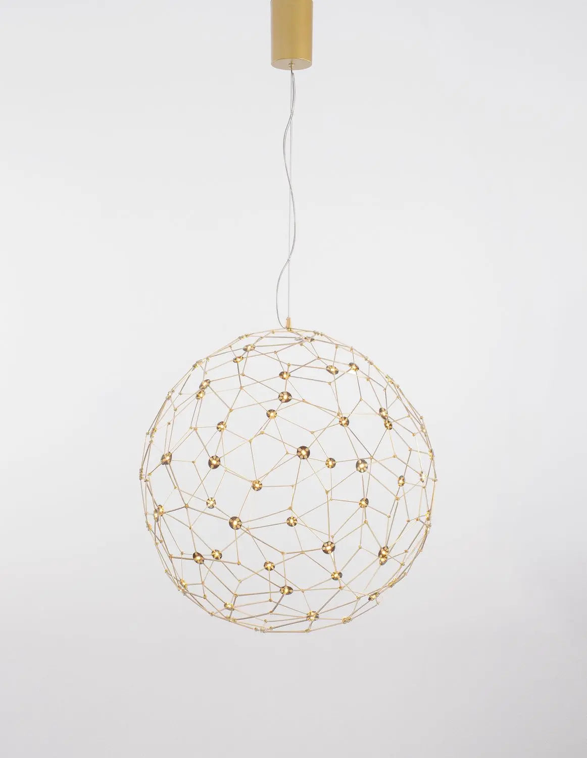 B-Ware Nova Luce Pendelleuchte Hängeleuchte Led Sole Gold Warmweiß Metall 60 Cm 21,6 W - 5212017420619