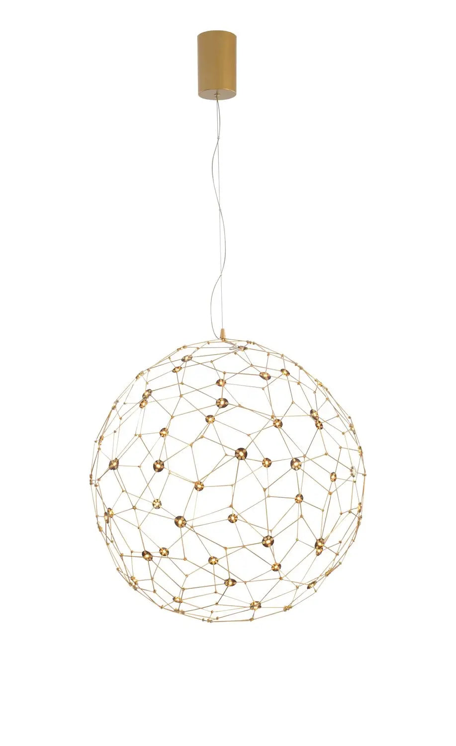B-Ware Nova Luce Pendelleuchte Hängeleuchte Led Sole Gold Warmweiß Metall 60 Cm 21,6 W - 5212017420619