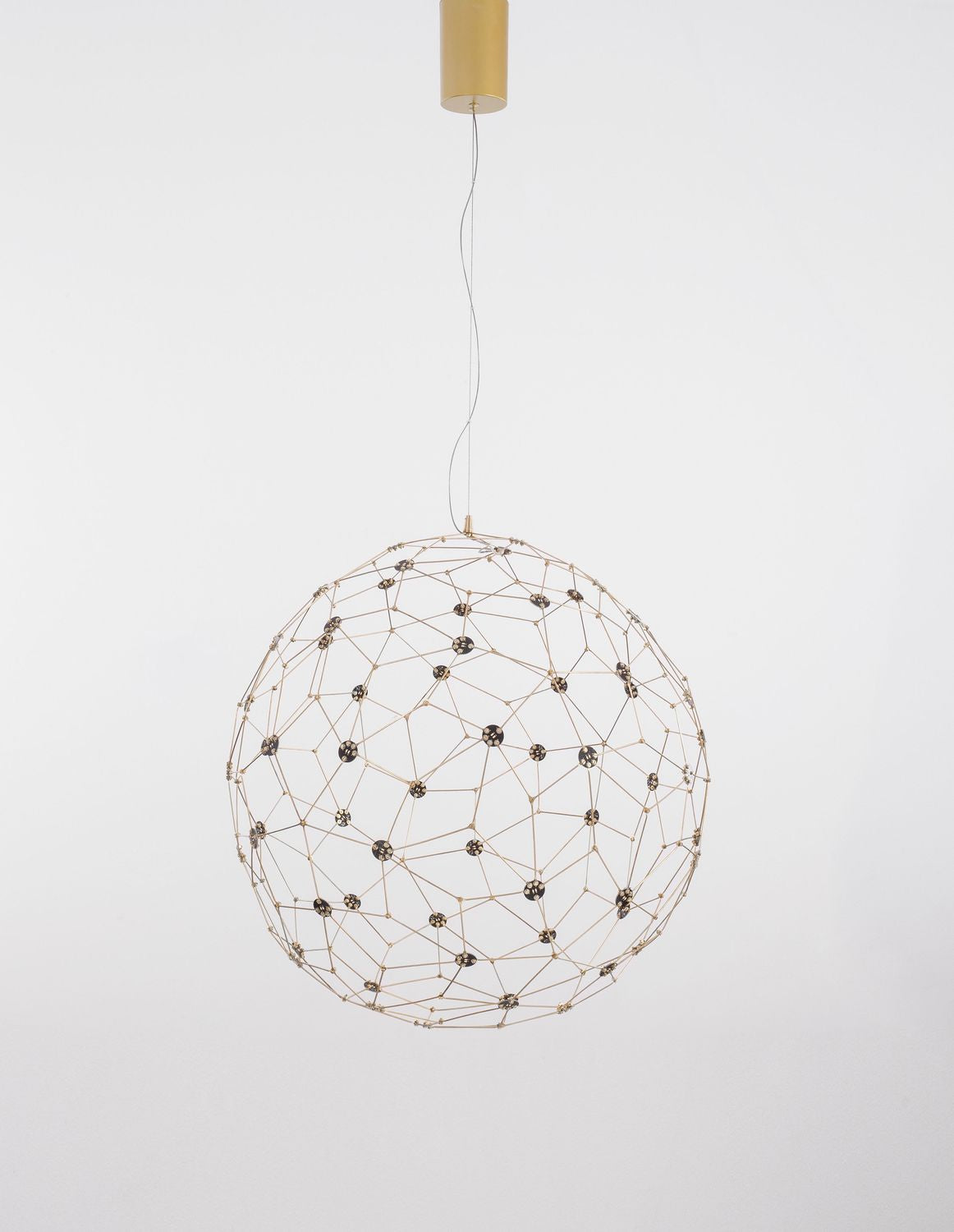 Nova Luce Pendelleuchte Hängeleuchte LED SOLE Gold Warmweiß Metall 60 cm 21,6 W - 5212017420619