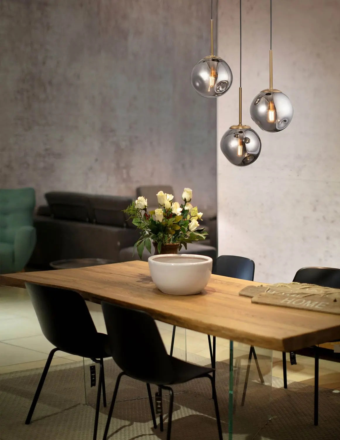 B-Ware Nova Luce Pendelleuchte Hängeleuchte Spada Gold E27 Led 3 Flammig Dimmbar Glas - 5212017420978