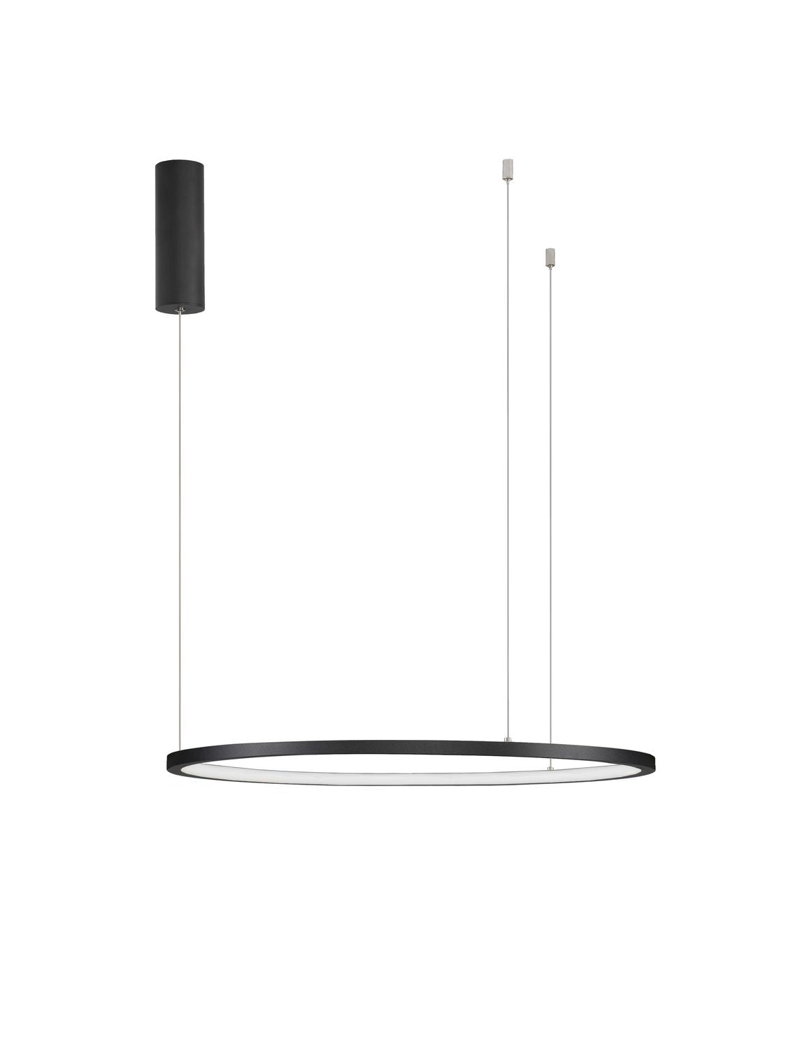 Nova Luce Pendelleuchte Hängeleuchte LED TARQUIN Schwarz Warmweiß dimmbar 60 cm - 5212017438263