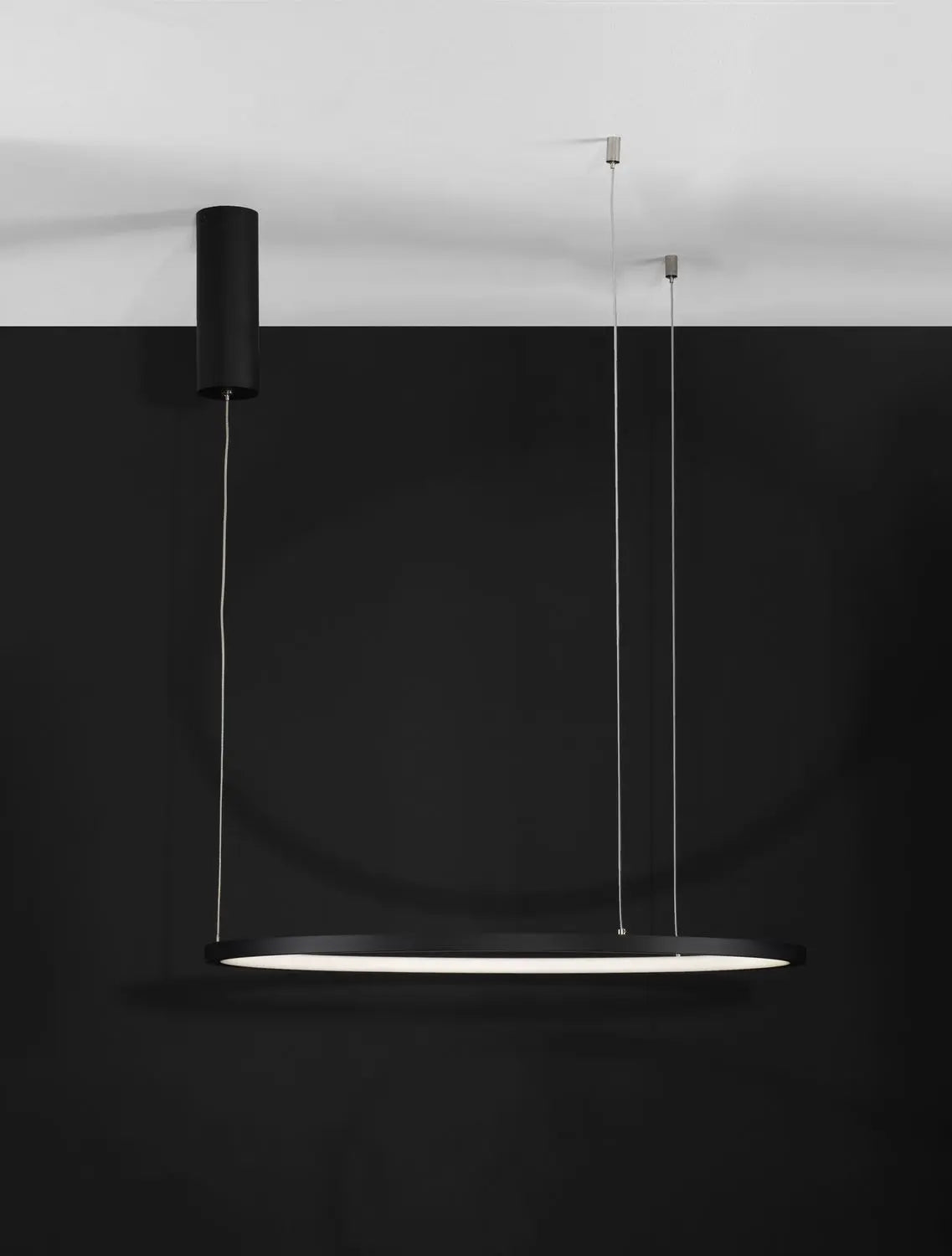 B-Ware Nova Luce Pendelleuchte Hängeleuchte Led Tarquin Schwarz Warmweiß Dimmbar 60 Cm - 5212017438263
