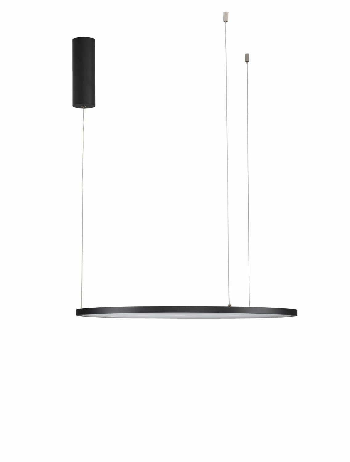 Nova Luce Pendelleuchte Hängeleuchte LED TARQUIN Schwarz Warmweiß dimmbar 60 cm - 5212017438263