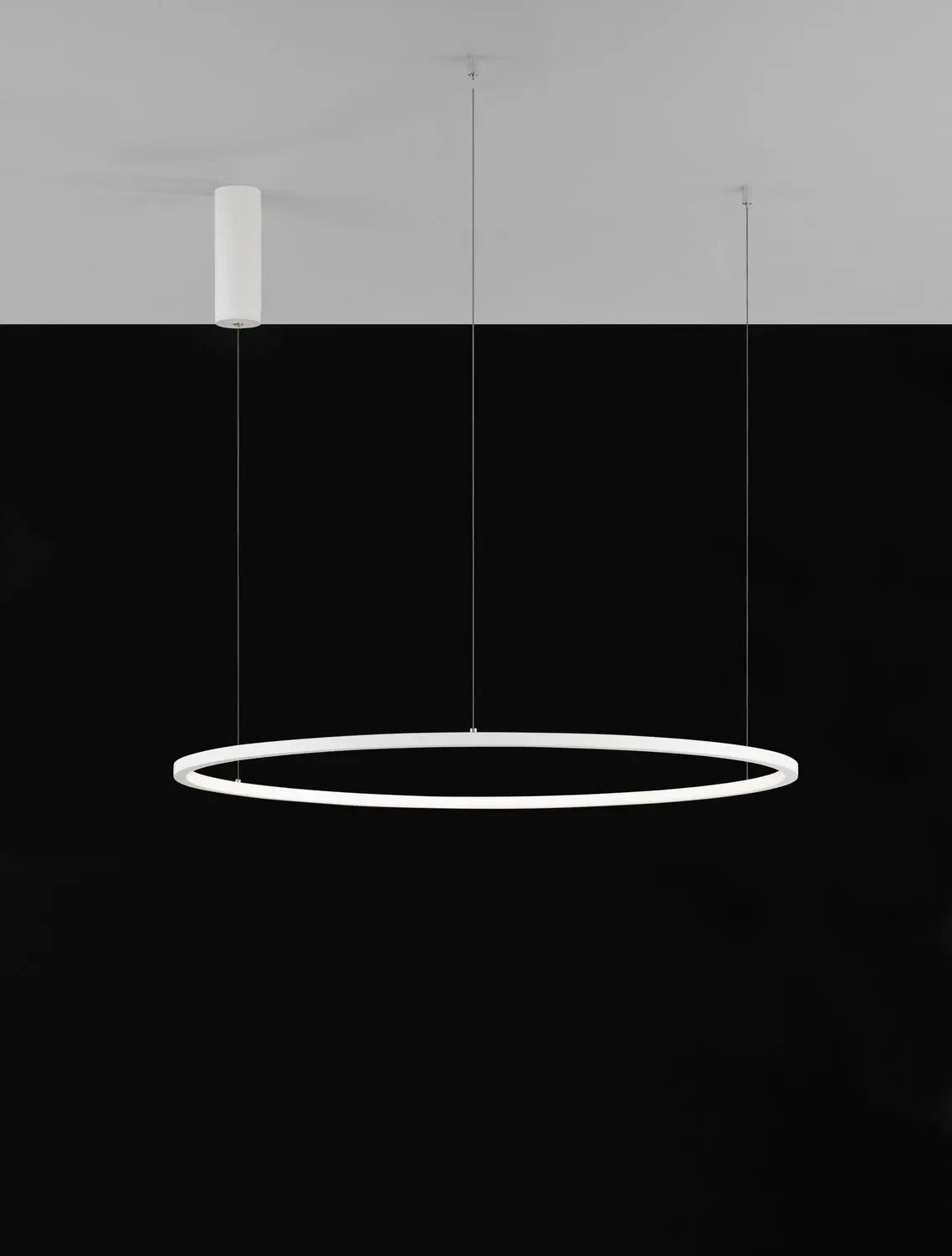 B-Ware Nova Luce Pendelleuchte Hängeleuchte Led Tarquin Weiß Warmweiß Dimmbar ø 80 Cm - 5212017438294
