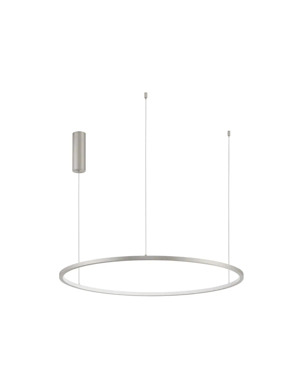 B-Ware Nova Luce Pendelleuchte Hängeleuchte Tarquin Led Silber Warmweiß Dimmbar ø 80 Cm - 5212017438324