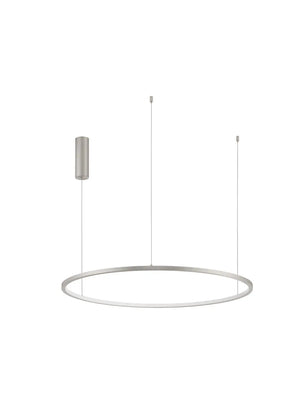 B-Ware Nova Luce Pendelleuchte Hängeleuchte Tarquin Led Silber Warmweiß Dimmbar ø 80 Cm