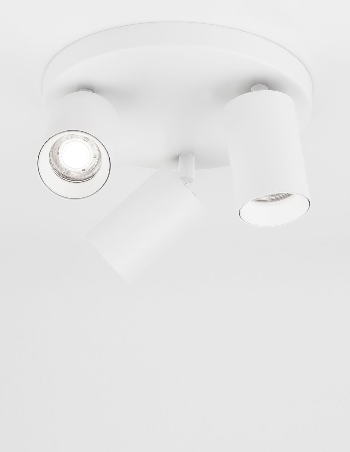 Nova Luce Deckenleuchte Deckenspot Lampe Weiß 3-flammig TOD GU10 LED dimmbar - 5212017422699