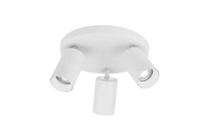 B-Ware Nova Luce Deckenleuchte Deckenspot Lampe Weiß 3 Flammig Tod Gu10 Led Dimmbar