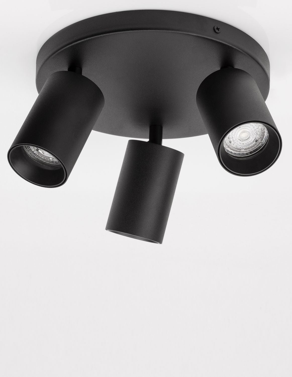Nova Luce Deckenleuchte Deckenlampe TOD Schwarz GU10 LED Lampe dimmbar 3-flammig - 5212017422705