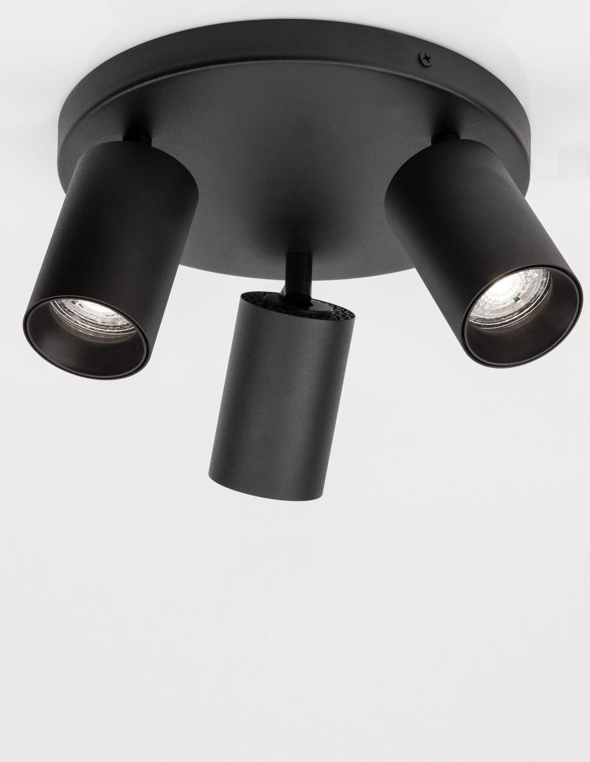 Nova Luce Deckenleuchte Deckenlampe TOD Schwarz GU10 LED Lampe dimmbar 3-flammig - 5212017422705