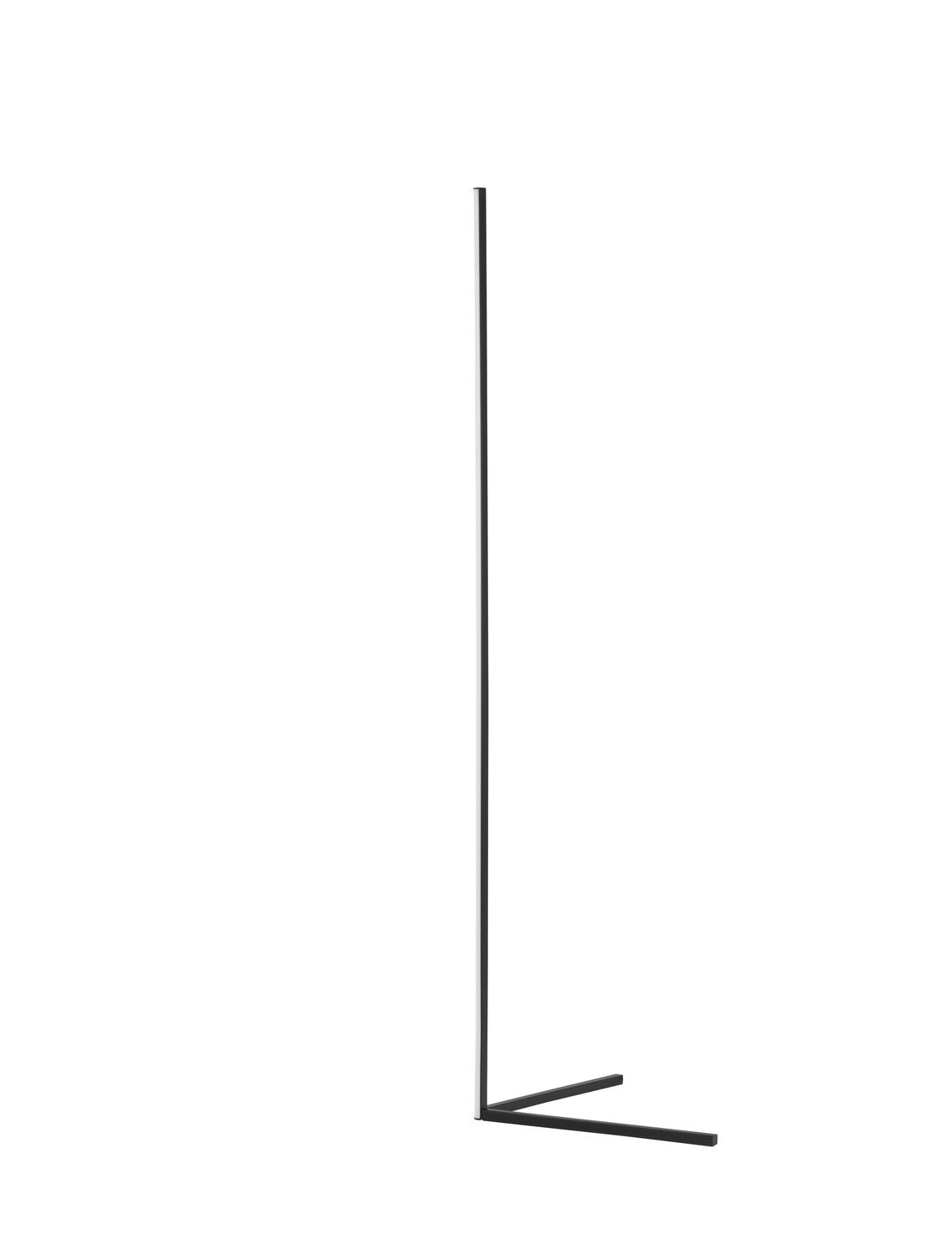 Nova Luce Stehlampe Standleuchte LED V LINE Schwarz Warmweiß dimmbar Aluminium - 5212017433404