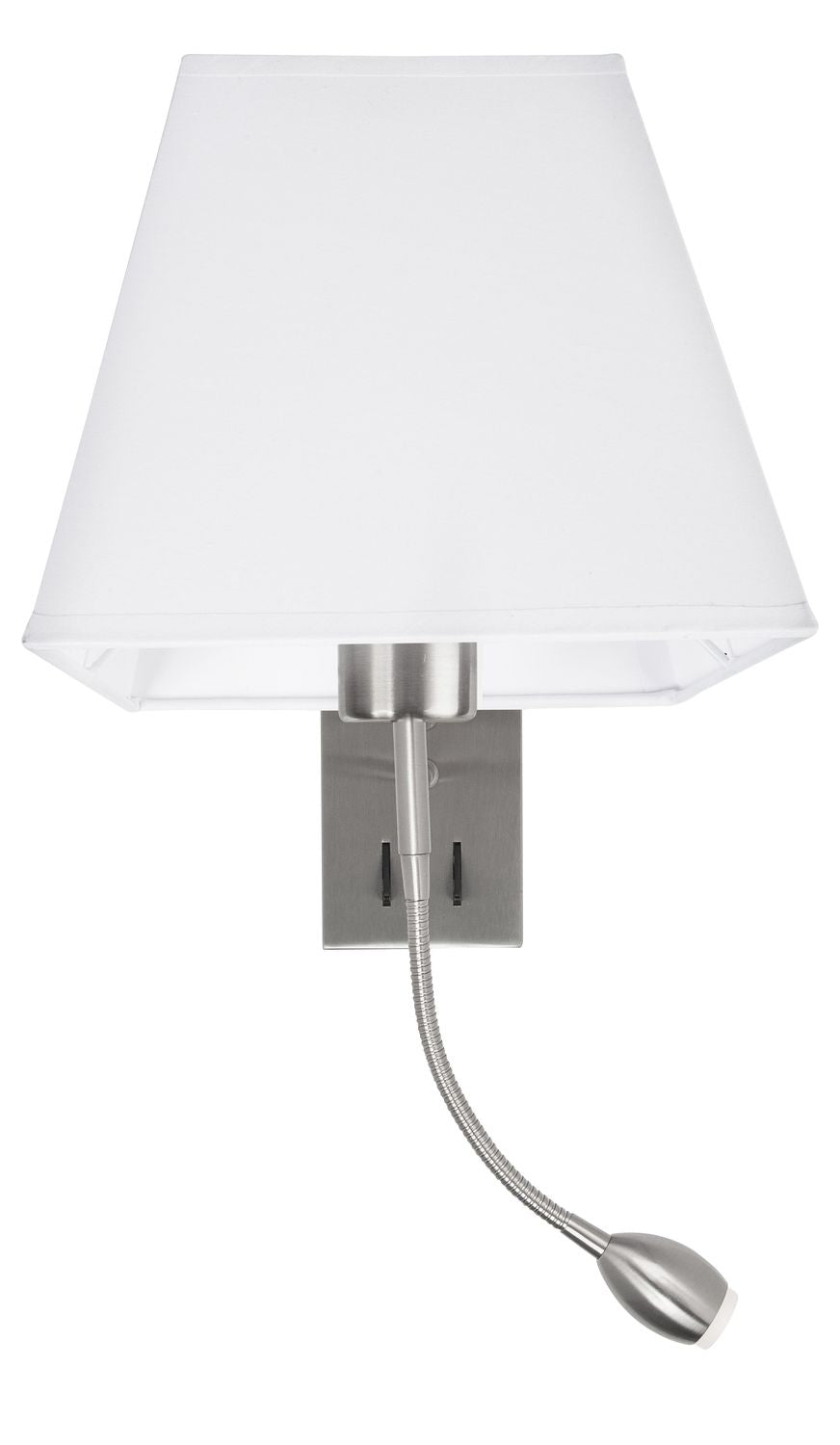 Nova Luce Wandleuchte Wandlampe VALENCIA LED E27 Chrom Warmweiß mit Leselampe 3W - 5212017411006