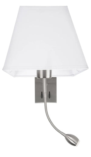 B-Ware Nova Luce Wandleuchte Wandlampe Valencia Led E27 Chrom Warmweiß Mit Leselampe 3 W