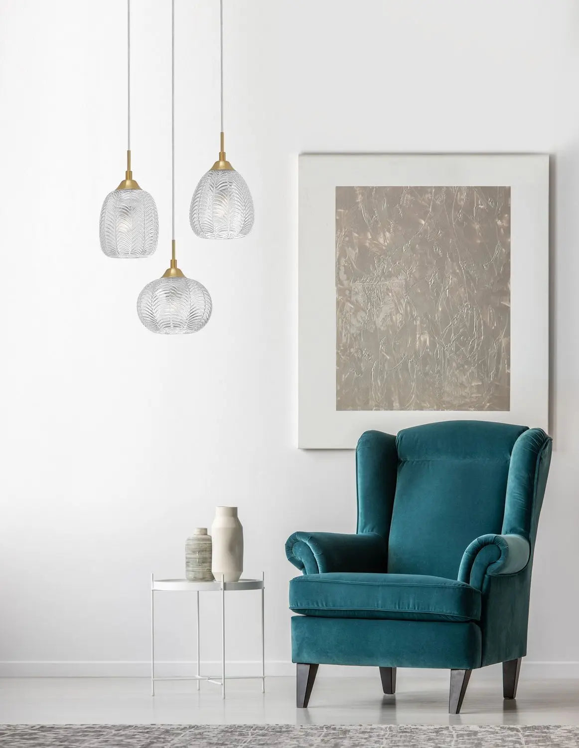 B-Ware Nova Luce Pendelleuchte Hängeleuchte Vario Gold 3fach Dimmbar E27 Led Wohnzimmer - 5212017426994