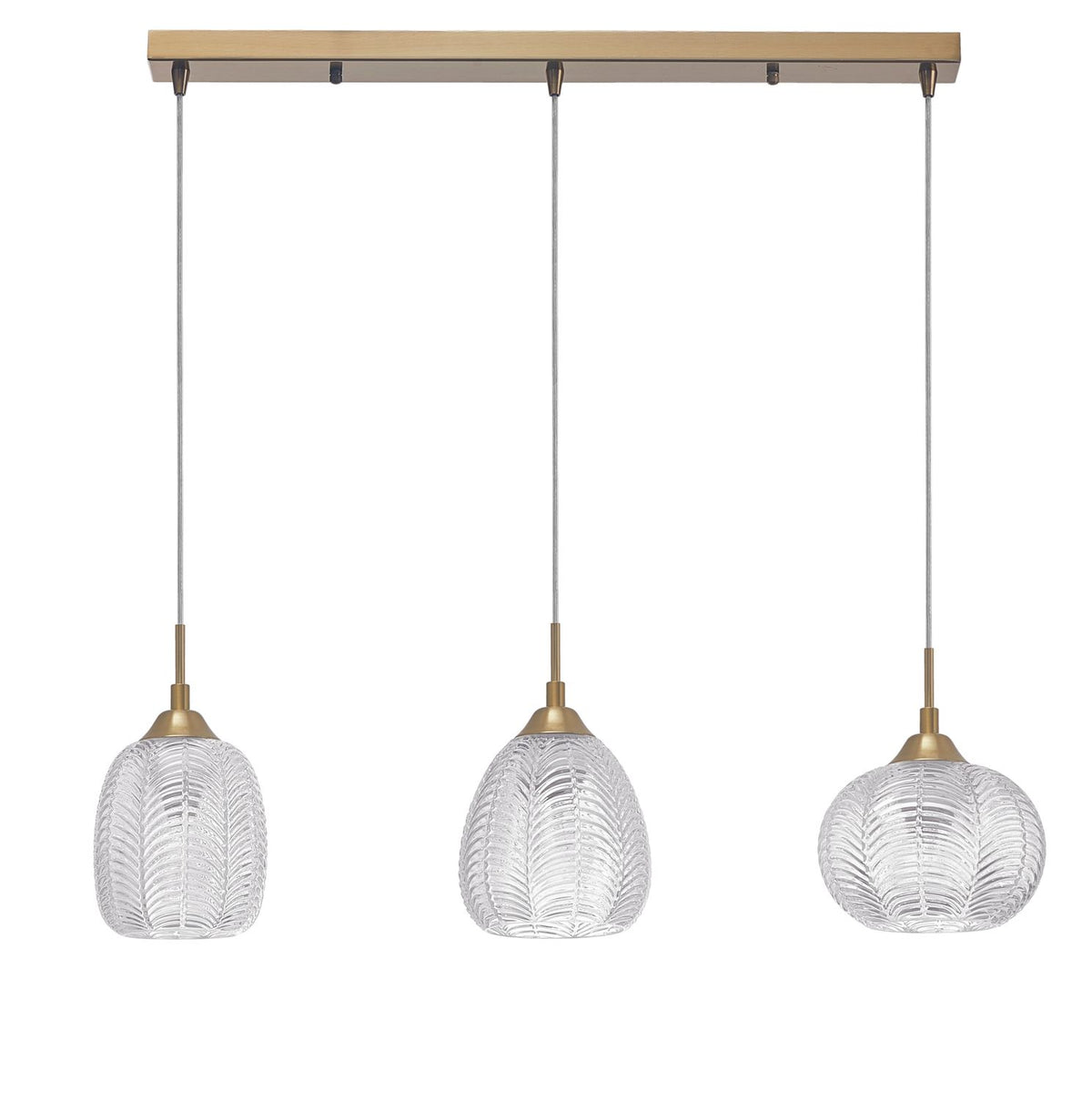Nova Luce Pendelleuchte Hängeleuchte VARIO Gold E27 LED 3-fach dimmbar Lampe - 5212017427007