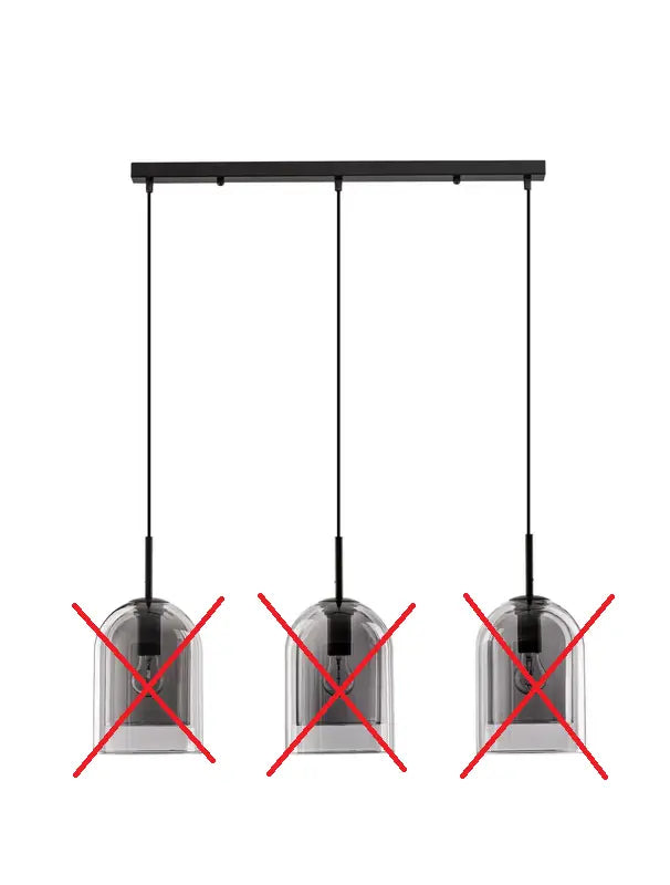B-Ware Nova Luce Pendelleuchte Hängeleuchte Velor E27 Led Rauchgrau Siehe Text/Foto - 5212017431196
